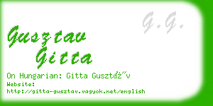 gusztav gitta business card